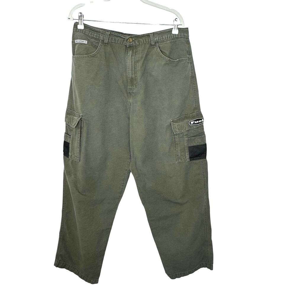 Vintage Fuel‎ Clothing Co. cargo pants Y2K Green size 34